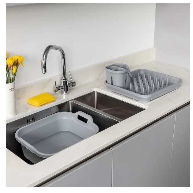 Scolaposate grigio in plastica riciclata Eco Range - Addis