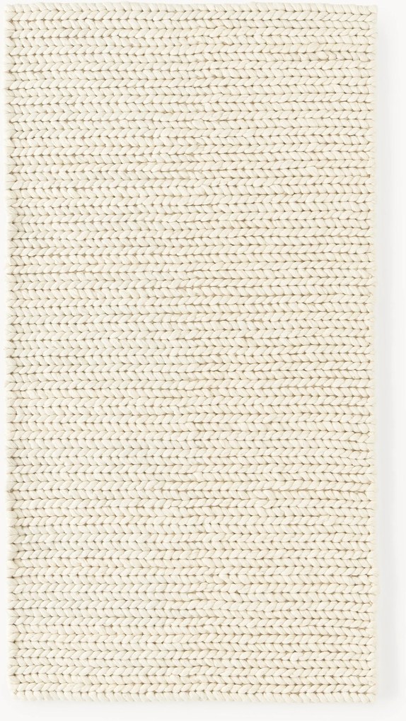 Tappeto in lana fatto a mano con struttura intrecciata Bruna