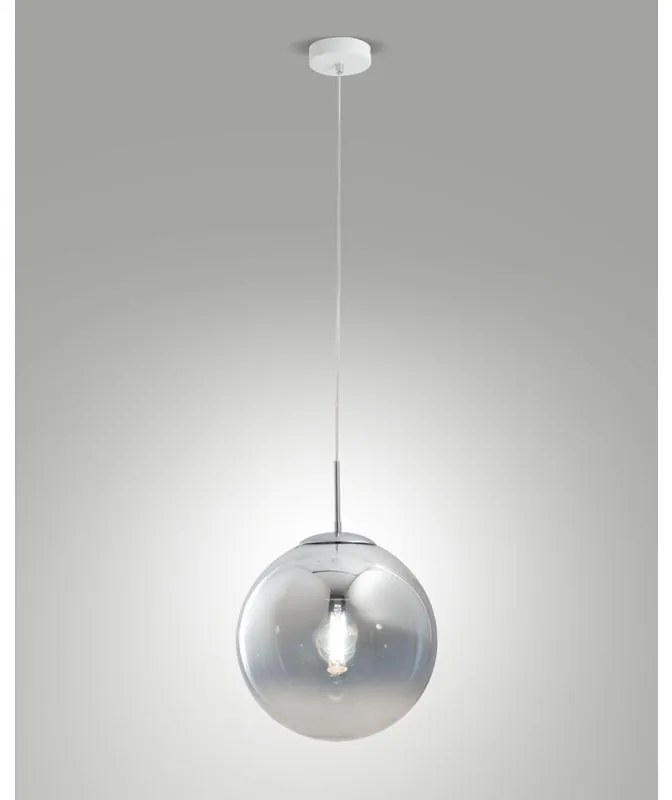 Lampadario Neoclassico ANJA cromo paralume cromo E27 LA MIA LUCE