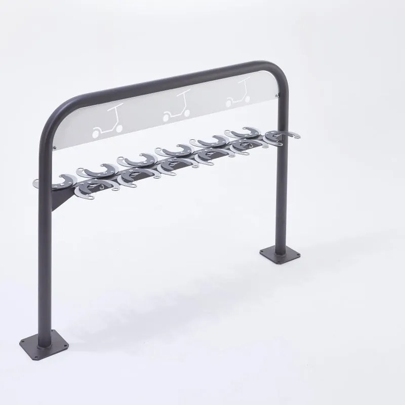 Rastrelliera monopattino da pavimento per 12 posti L 23 x H 94 cm