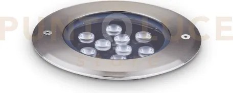 Floor segnapassi in alluminio e vetro led 3000k 12w / 1340 lm d.14c...