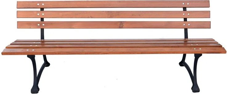 Panca da giardino di colore naturale in legno massiccio – Rojaplast