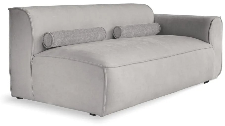 Divano componibile in grigio chiaro (con penisola a destra) Flex Felix – Miuform