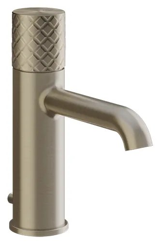 Miscelatore lavabo con scarico brushed brass intreccio 70101 gessi