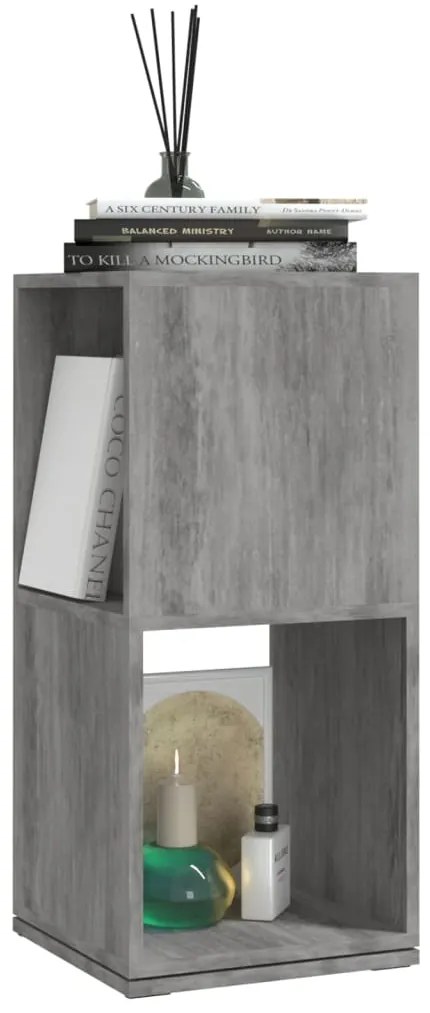 Armadietto Girevole Grigio Cemento 34,5x34,5x75,5cm Truciolato