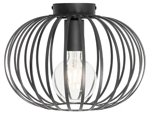 Plafoniera di design nera 30 cm - Johanna