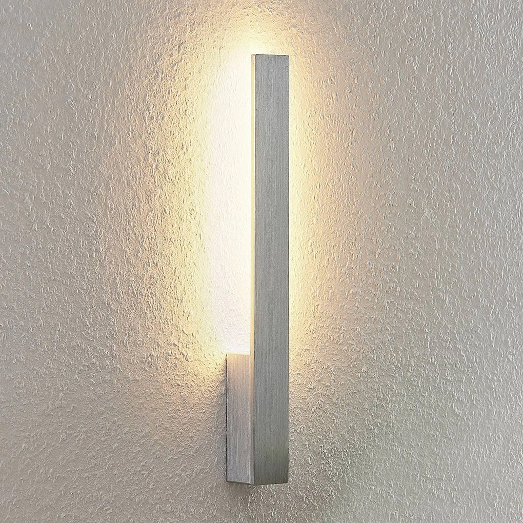 Applique a LED Arcchio Ivano, 42,5 cm, alluminio spazzolato