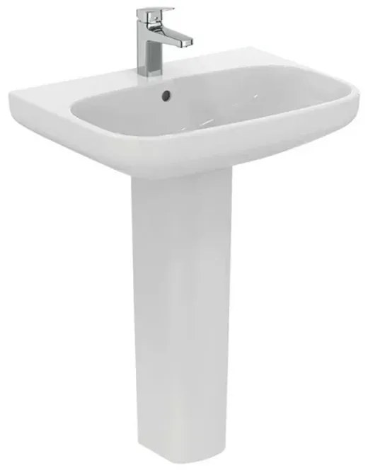 Lavabo Ideal Standard 65 cm con colonna in ceramica lucida I.Life A