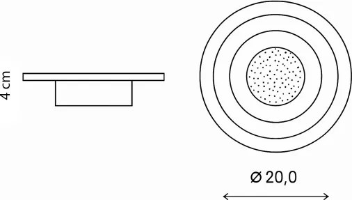 Brilagi - Lampada da parete LED MODERN MINI 29W 230V 3000/4000/6000K