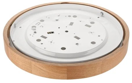 Plafoniera OAK SLIM 2xE27/60W/230V rovere Ø 37 cm