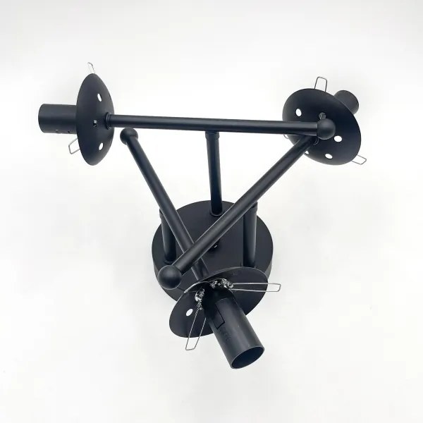 Brilagi - Lampadario a plafone MALIVA 3xE14/15W/230V nero/trasparente