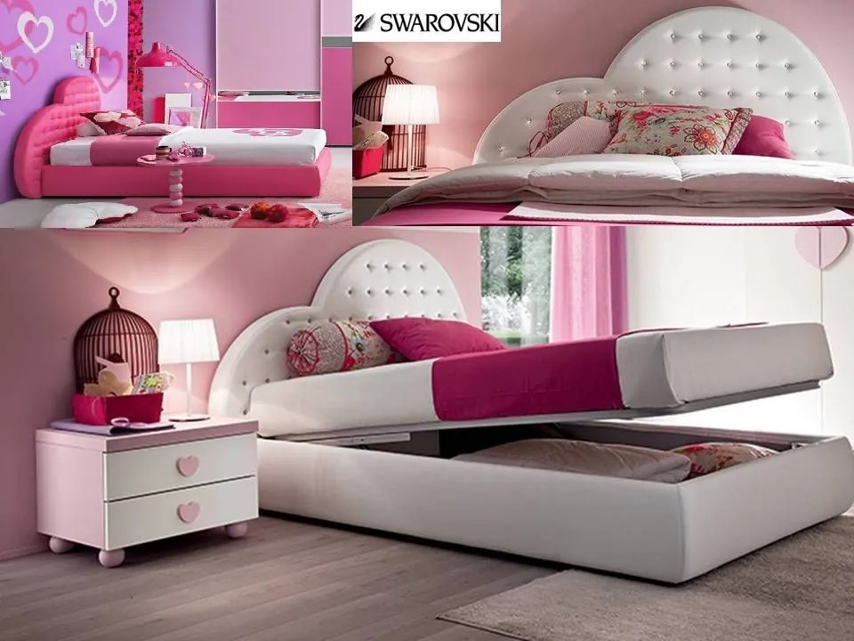 Letto singolo Swarovski linea Colorfull vari colori