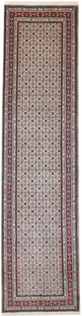 Moud Tappeto persiano 290 x 80 Beige (Iran) Annodato A Mano