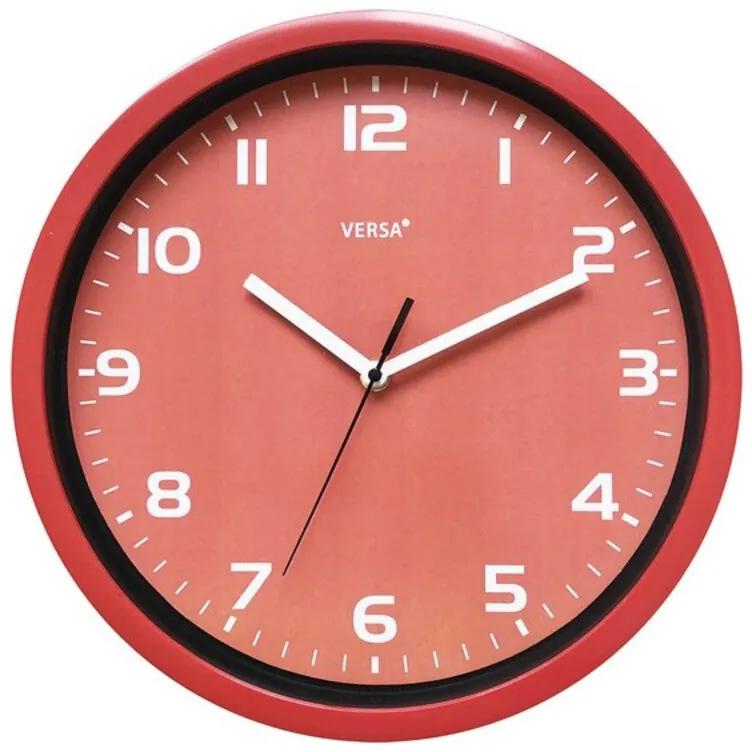 Orologio da Parete (Ø 30 cm) Plastica - Rosso