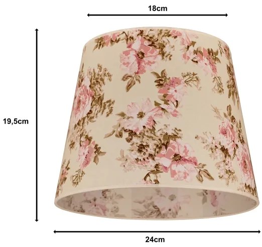 Duolla - Paralume per lampada da tavolo CLASSIC M E27 diametro 24 cm rosa