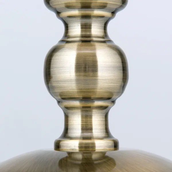 Orion LA 4-1085/1 - Lampada da tavolo TONIA 1xE27/60W/230V diametro 30 cm bianco/bronzo