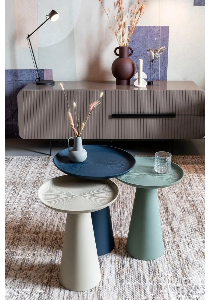 Tavolino rotondo in metallo ø 34,5 cm Ringar – White Label