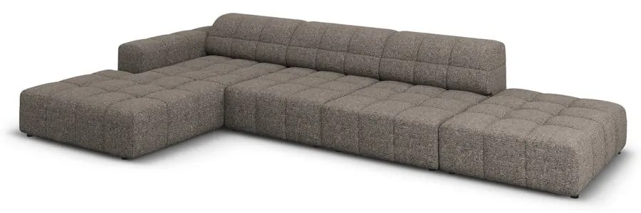 Divano angolare in grigio scuro (con penisola a sinistra) Chicago – Cosmopolitan Design