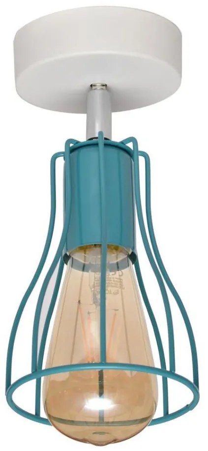 Lampadario a plafone TUBE II 1xE27/15W/230V turchese