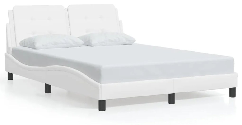 Giroletto Con Luci Led Bianco 140x200 Cm İn Similpelle /