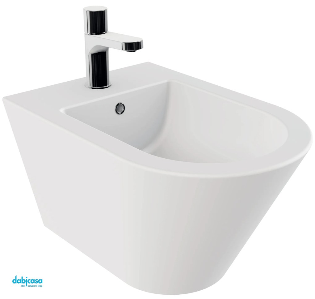 Azzurra Ceramica "Forma" Bidet Sospeso Bianco Opaco