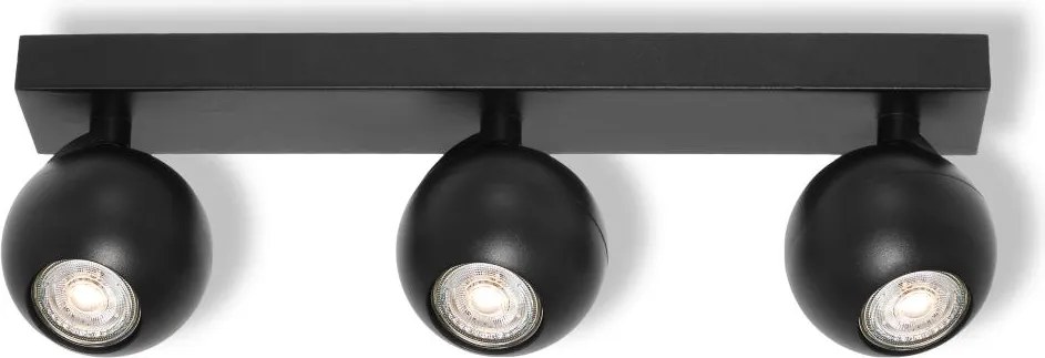 Osram - Faretto SPOT SPHERAL 3xGU10/6W/230V nero