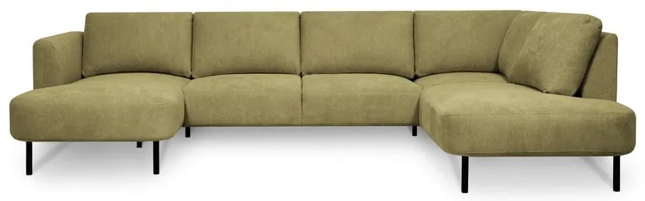 Divano angolare color senape (con penisola a destra/a forma di "U") Hero – Scandic