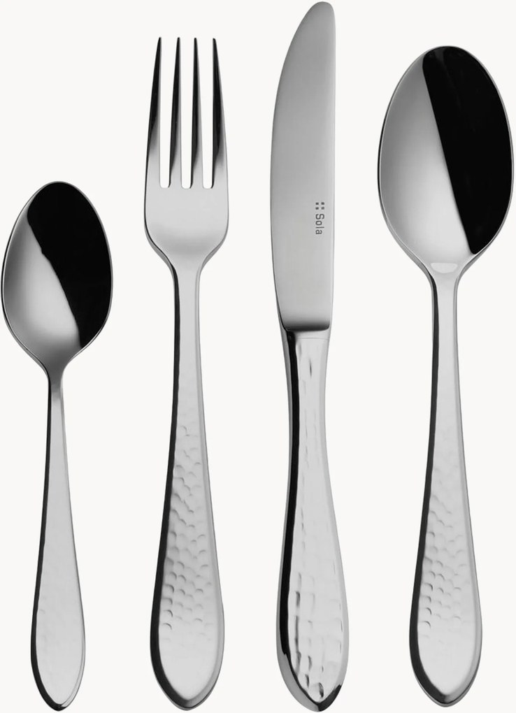 Set di 24 posate in acciaio inossidabile Queen, 6 persone