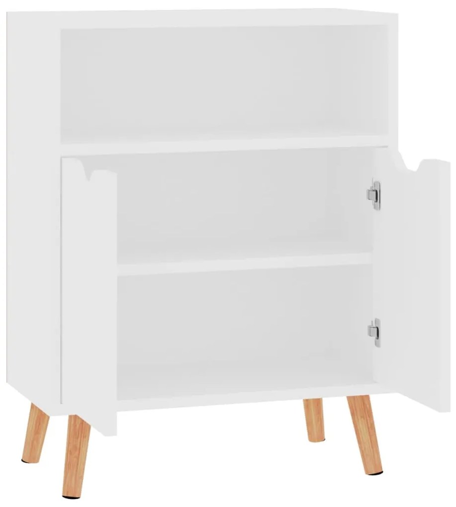 Credenza bianca 60x30x72 cm in legno multistrato