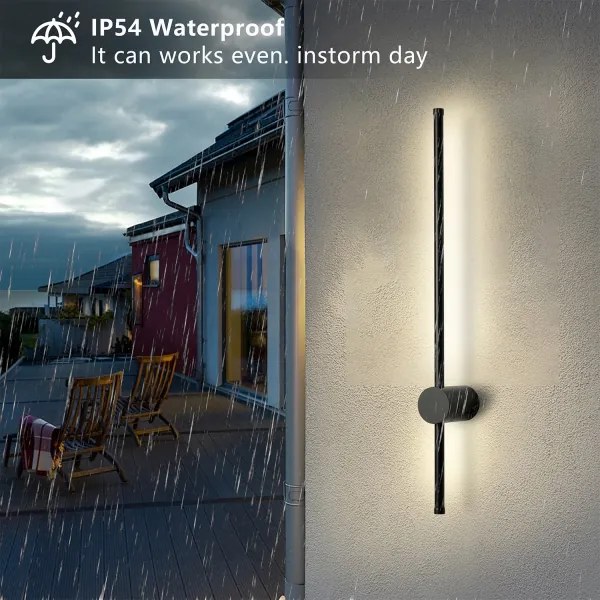 Brilagi - Applique da esterno AURA LED/12W/230V 3000K IP54 nera