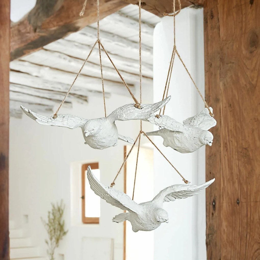 LOBERON Set di 3 decorazioni da appendere Carrel