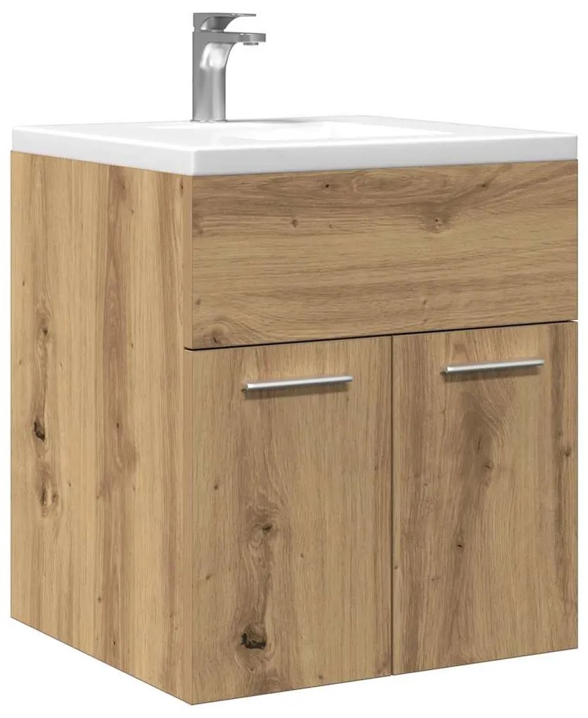 Mobile Lavabo Bagno Artigianale 41x38,5x46 Cm İn Truciolato /