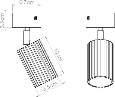 Brilagi - Faretto CRESTO 1xGU10/10W/230V bianco