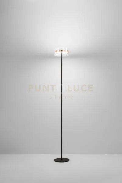 Piantana in metallo colore oro e nero aere led 20w 3000k cri?80 220...