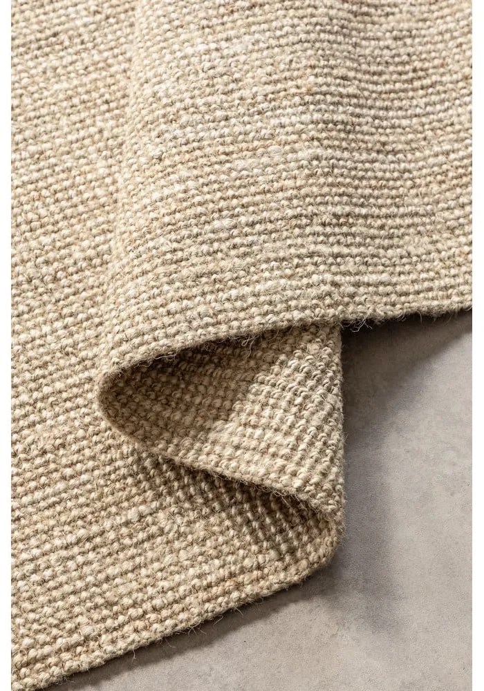 Tappeto color crema in iuta 120x170 cm Bouclé – Hanse Home