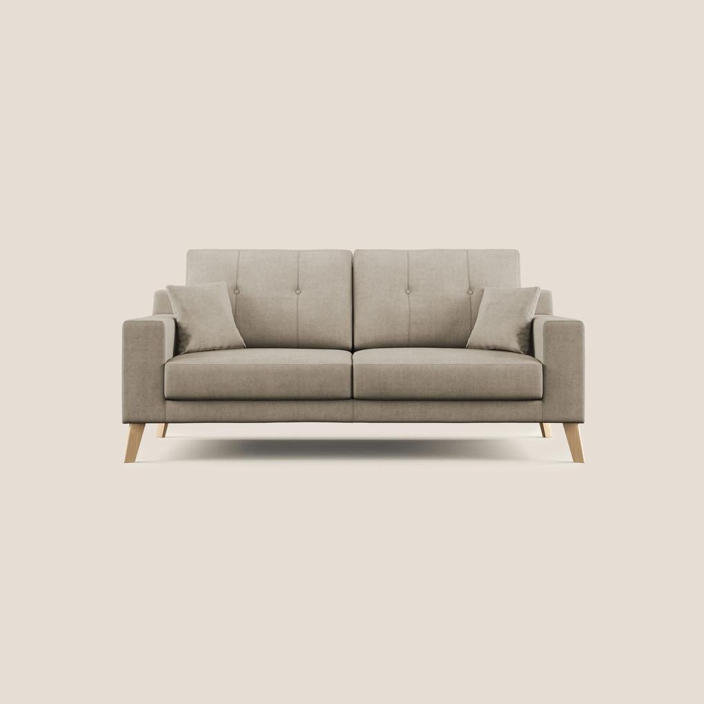 Danish divano moderno in tessuto morbido impermeabile T02 beige 146 cm