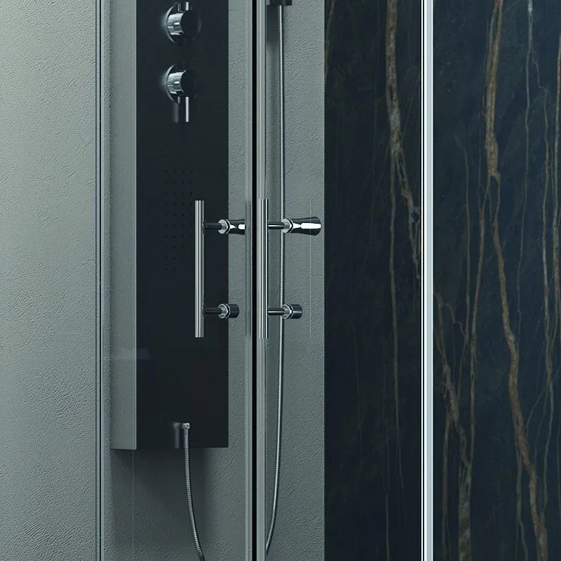 Box doccia 70x200 ad angolo apertura con ante scorrevoli KF6000S - KAMALU
