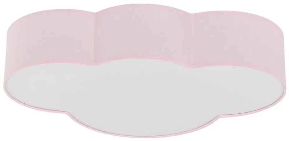 Brilagi - Plafoniera per bambini NIMBUS 4xE27/15W/230V 46x63 cm rosa