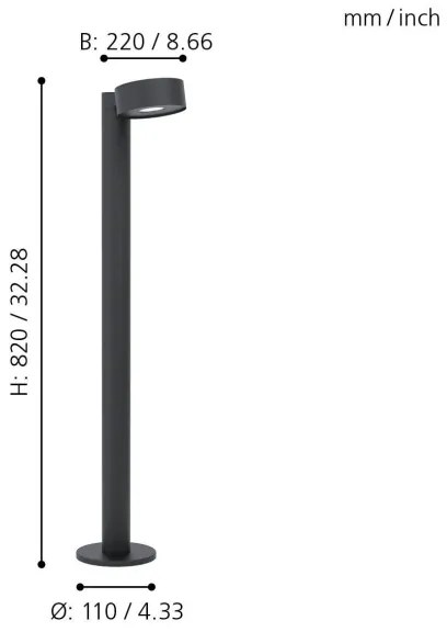 Eglo 98739 - Lampada LED da esterno PALOSCO LED/6W/230V IP44