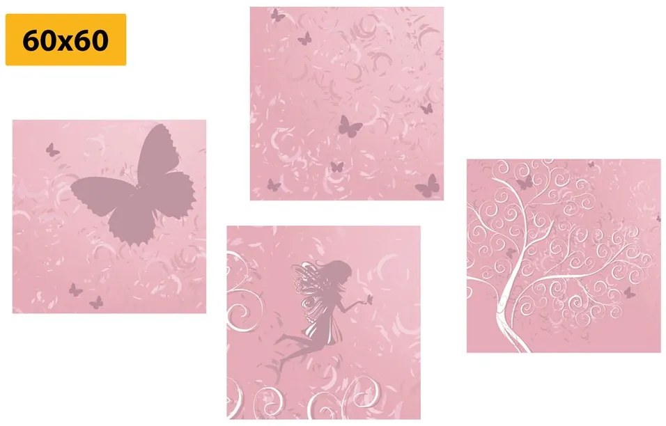 Set di quadri – Fata fiabesca