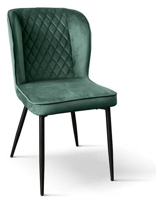 KINSLEE - sedia di design moderno in velluto