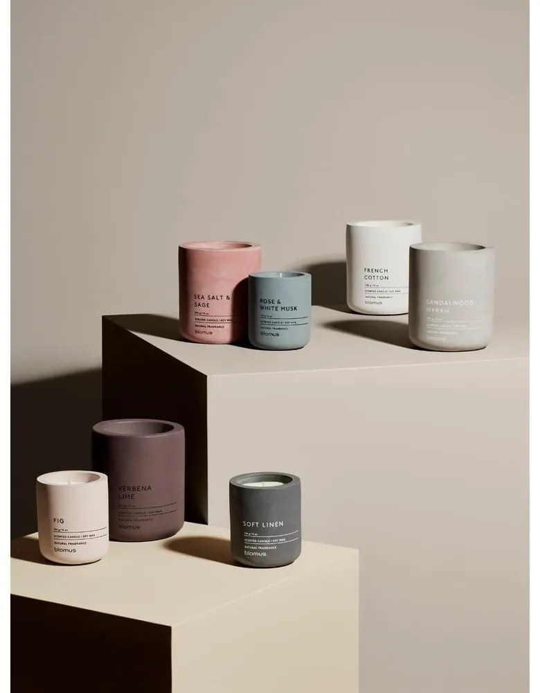 Candela di soia profumata tempo di combustione 55 h Fraga: Sea Salt and Sage - Blomus