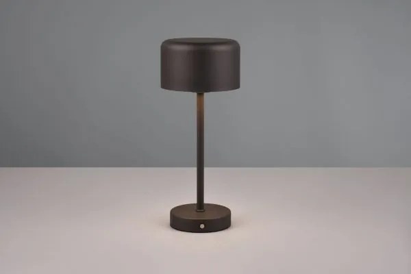 Lampada  jeff ricaricabile metallo nero r59151132