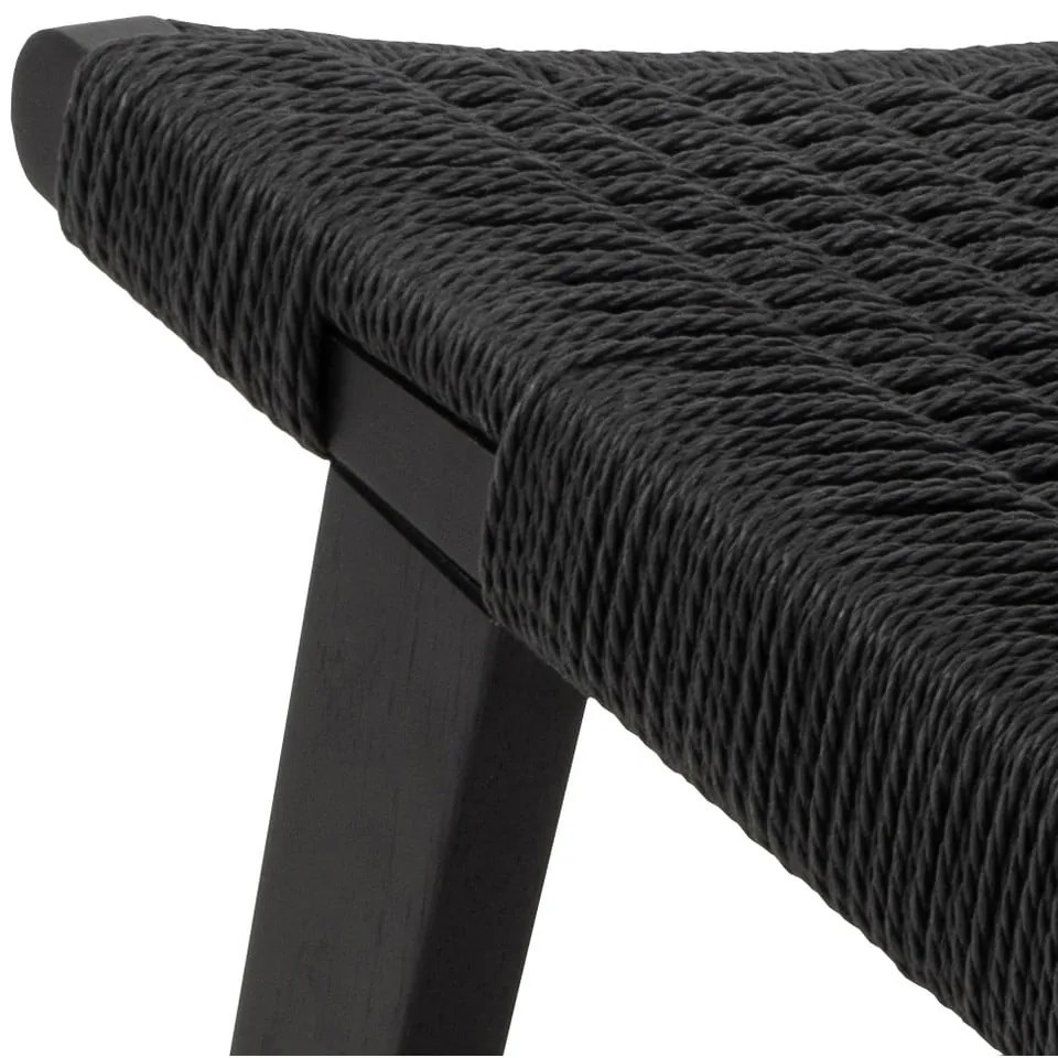 Poltrona nera con intreccio Carson - Actona
