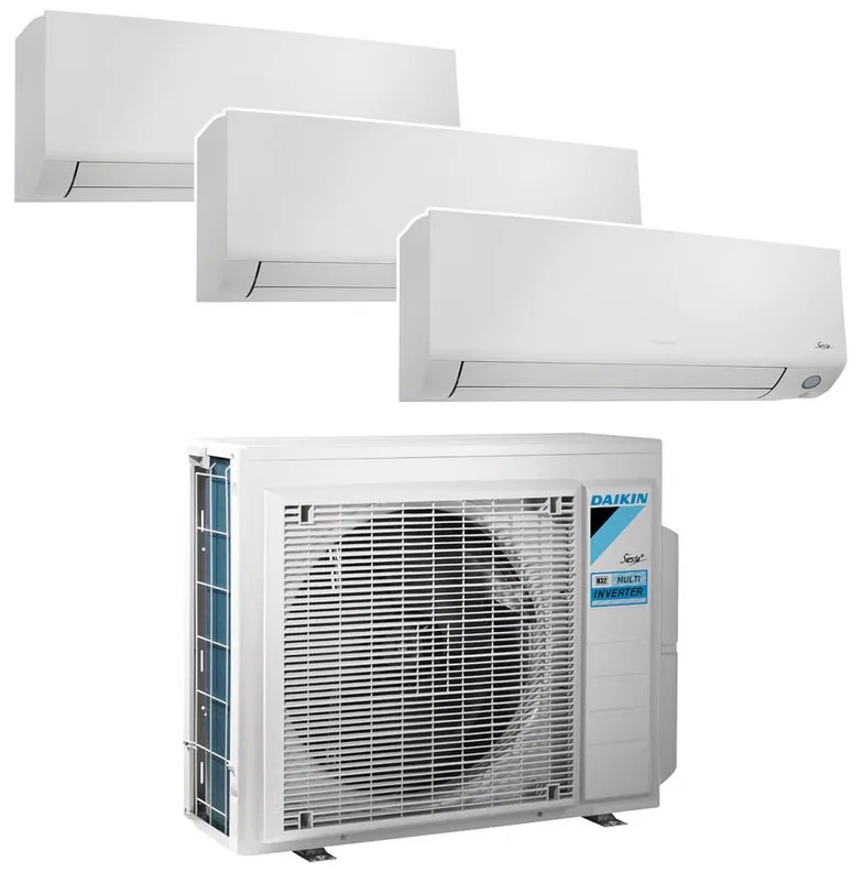 Condizionatore a muro multisplit dual DAIKIN NEW PLUS 9 + 9 + 12 17759 BTU classe raffreddamento A+++, bianco