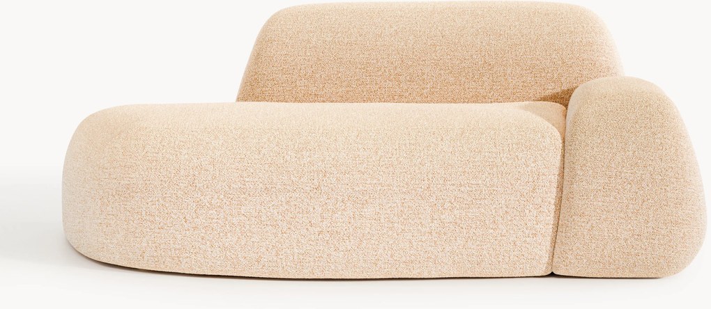 Divano 2 posti in bouclé con chaise longue Wolke