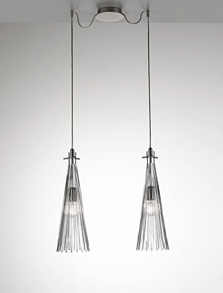 Selene illuminazione Costa Rica 2-light pendant lamp 2810/2 Trasparente