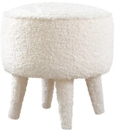 Pouf PIXI Ø 38 cm, bianco