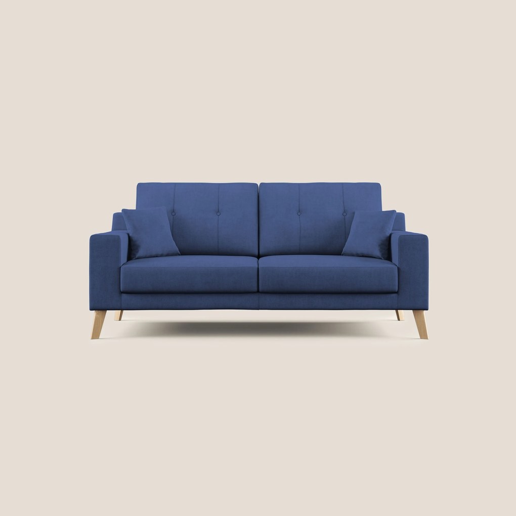Danish divano moderno in tessuto morbido impermeabile T02 blu