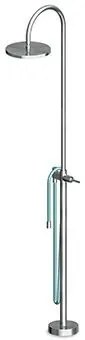 Colonna doccia free standing per esterni senza parte ad incasso in acciao inox Zucchetti Zp8087 C3